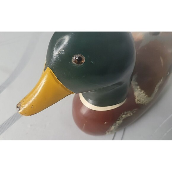 Vintage Hand Carved & Hand Painted Mallard‎ Duck Decoy Signed Jamalanowski - Picture 9 of 16